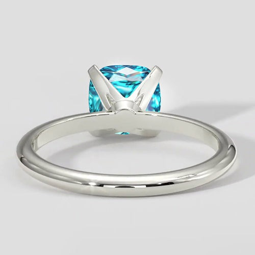 Bague Coussin Paraiba Bleue