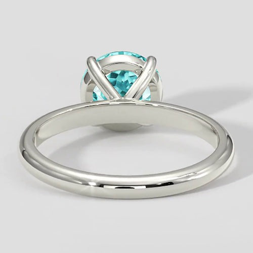 Bague Paraiba ronde classique 1,50 ct