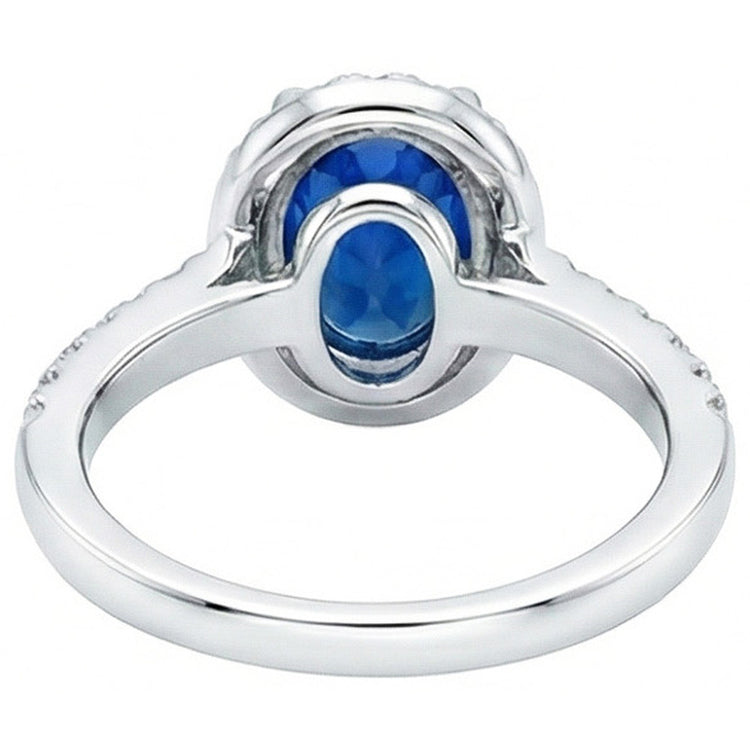 naturel oval diamant 1.90carats bague sur blanc