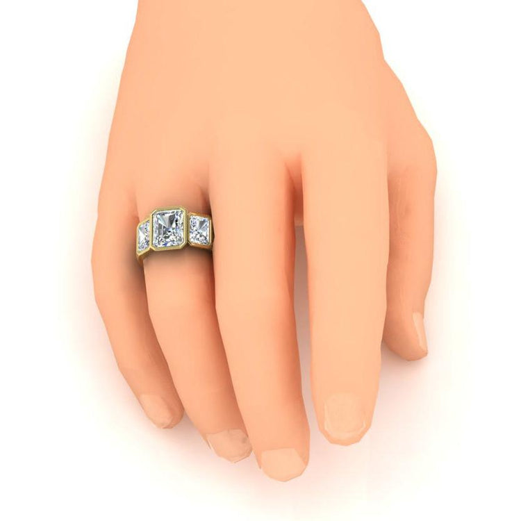 Bague de Promesse d'anniversaire Pour Homme en or 10K Avec Diamant de 8 Ct