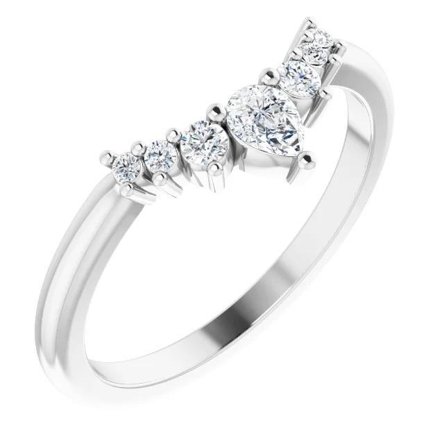 Bande D'Anniversaire De Mariage De Véritable Diamants 0.75 Carats Femmes Bijoux