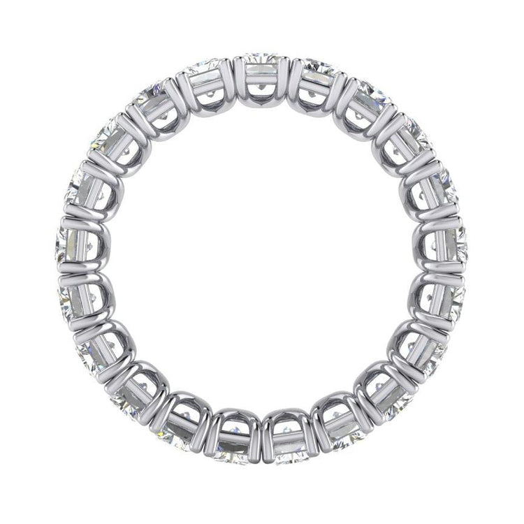 Bande Éternité Radiant Cut 11 Ct. Bijoux en Diamant D'or
