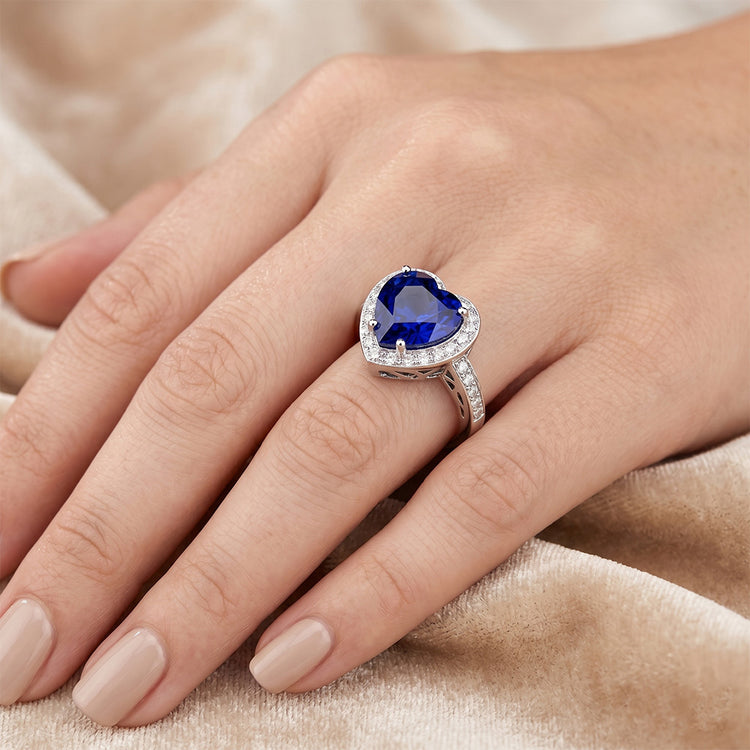 Belle bague diamant saphir bijoux de mariage en or 2.50 carats
