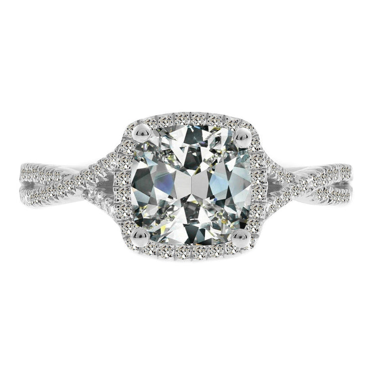 Brillant Bague Halo – vue principale