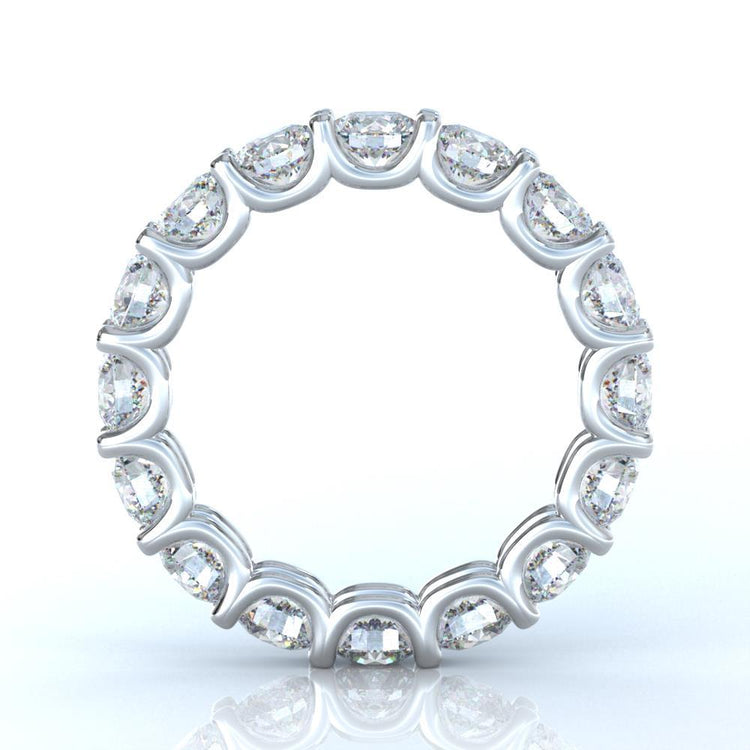 Bijoux D'alliance D'éternité En Véritable Diamant Rond De 4,80 Carats
