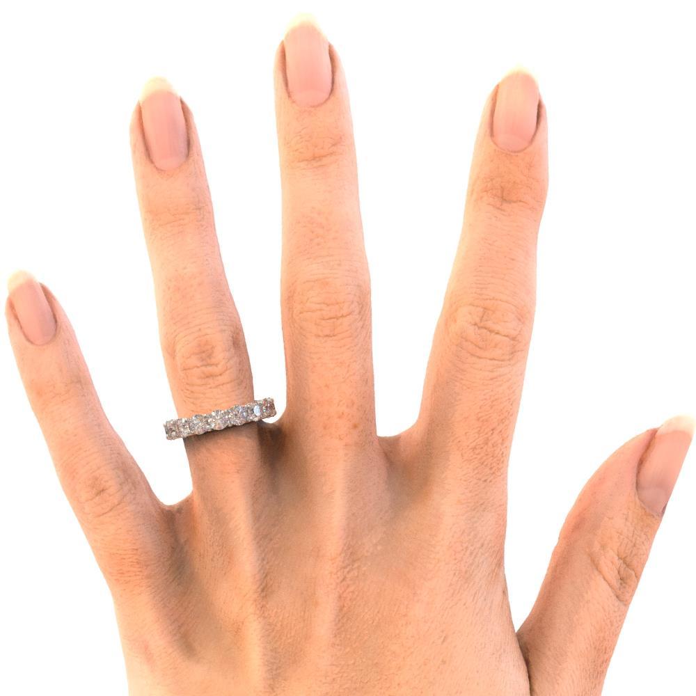 Bijoux D'alliance D'éternité En Véritable Diamant Rond De 4,80 Carats