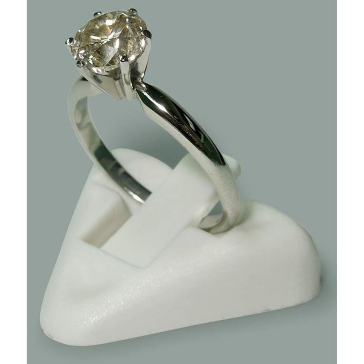 Bijoux De Bague De Fiançailles Solitaire Véritable Diamant Rond 1.50 Carat