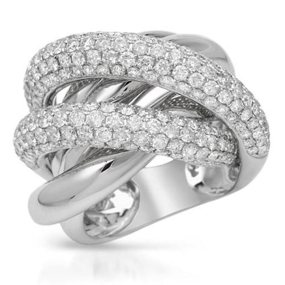 Bijoux Personnalisés En Or Bague En Réel Diamant Fantaisie Pour Dames