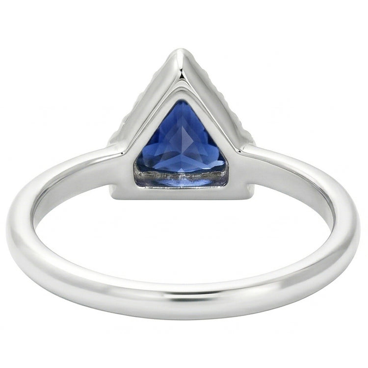Bijoux en pierres précieuses Bague en saphir de Ceylan de mille milliards de diamants 1 carat