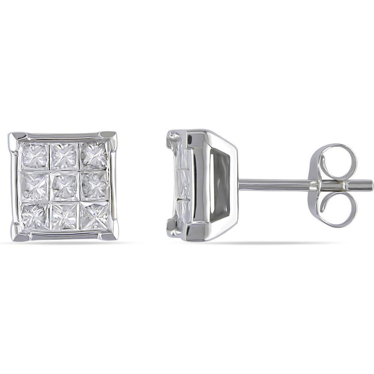 Boucle D'oreille En Naturel Diamant Taille Brillant De 2.7 Ct