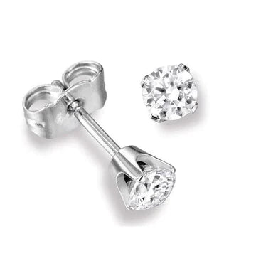 Boucle D'oreille Sertie D'une Couronne De Réel Diamants Solitaires Ronds De 1,45 Ct En Or 14K
