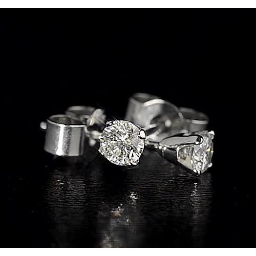 Boucle d'oreille en Réel diamant serti de couronne