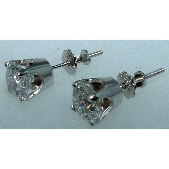 Boucles D'Oreilles En Réel Diamant Pour Femmes 1.05 Ct. Belles Boucles D'oreilles