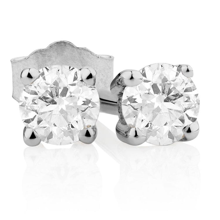 Boucles D'Oreilles Femme Véritable Diamant 1.60 Carats Or 14K