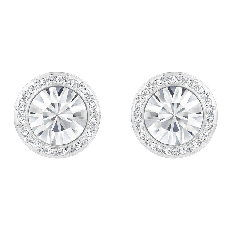 Boucles D'Oreilles Halo De Véritable Diamants Ronds Etincelants De 3.3 Carats En Or Blanc 14K