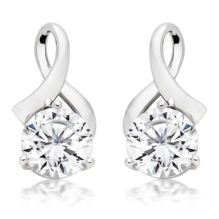 Boucles D'Oreilles Pendantes Pour Dames En Or Blanc 14K De 3.80 Ct Avec Réel Diamants Ronds Neufs