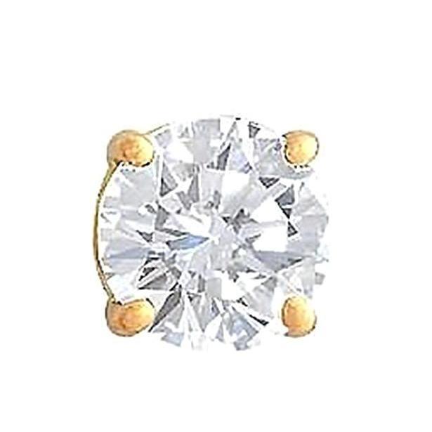 Boucles D'oreilles A Naturel Diamant Unique Pour Hommes De 1.25 Carat En Or Jaune