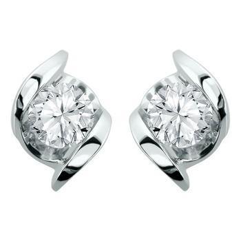 Boucles D'oreilles Dames Réel Diamants Coupe Ronde Magnifiques 4 Ct