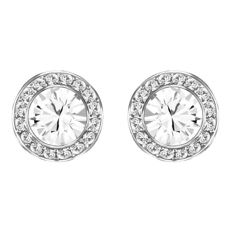 Boucles D'oreilles Rondes En Réel Diamant Halo Taille Brillant De 2.82 Carats Pour Dames