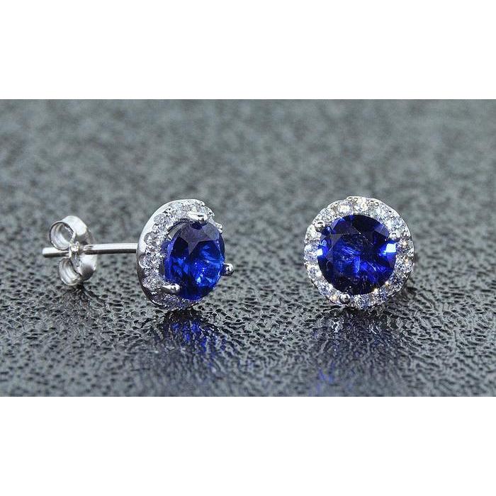 Boucles D'oreilles Tiges Gemmes Du Sri Lanka