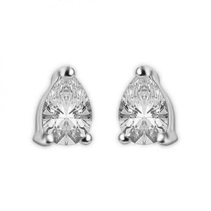 Boucles d'oreilles clous d'oreilles Réel diamant taille poire 3 carats serti griffes or 14 carats