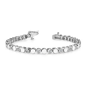 Bracelet Beau En Biseau Pour Femme à 5,40 Carats De Réel Diamants Ronds