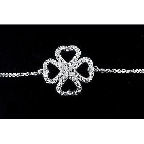 Bracelet Bijoux pour Femme en Réel Diamant de 2 Carats en Forme de
