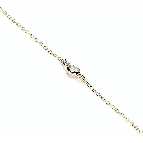 Bracelet De Réel Diamants Ronds De 1 Carat F Vs1 Bijoux Nouveau