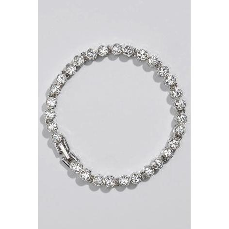 naturel round diamant 7.50carats bracelet vue de face