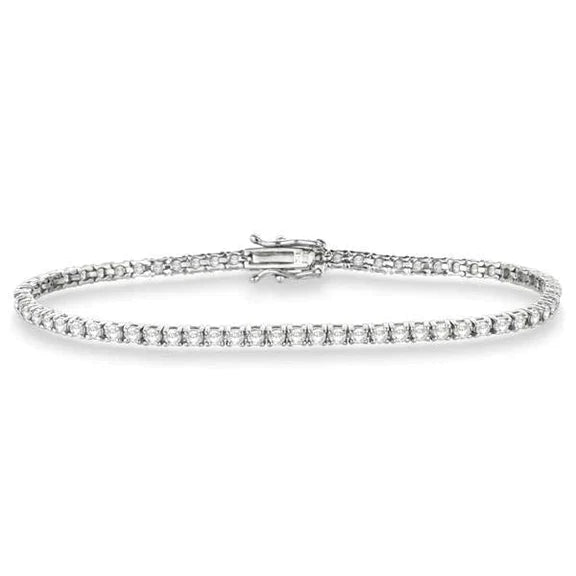 Bracelet En Véritable Diamant Délicat VS2 Clarity