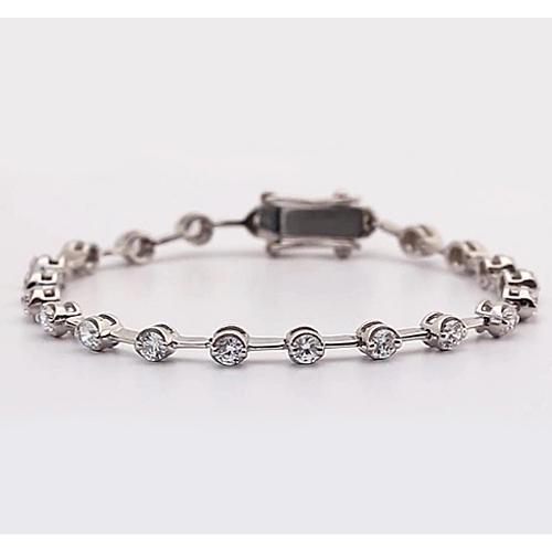 Bracelet Femme Naturel Diamant 6 Carats Bijoux 14K