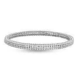 Bracelet Femme en Réel Diamants Ronds de 3,50 Carats en Or Blanc 14K