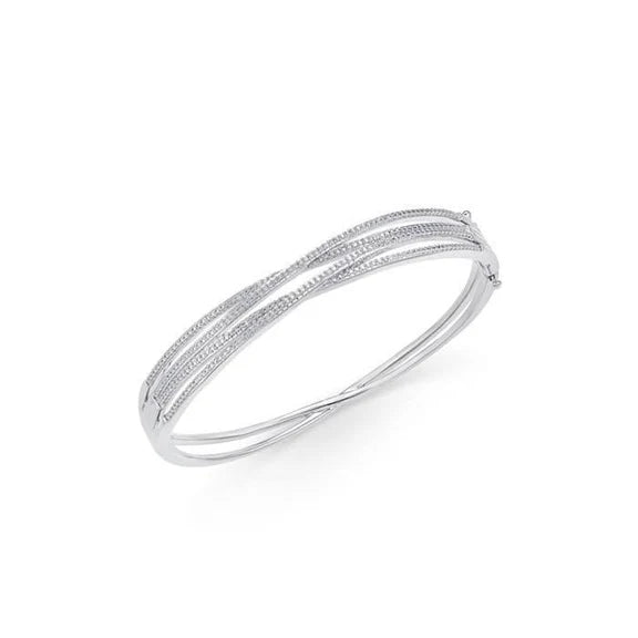 Bracelet Pour Femme en Réel Diamants Ronds de 3 Carats