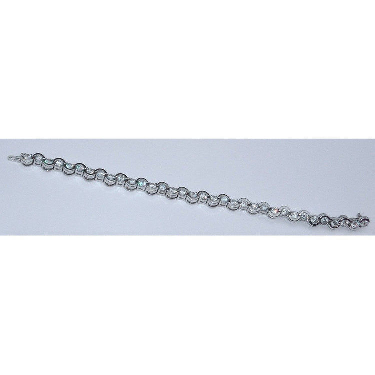 Bracelet Tennis A 6,80 Carats De Véritable Diamants Bijoux De Style Antique