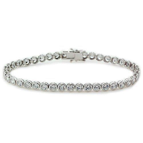 Bracelet Tennis En Biseau Pour Femme à 6,30 Carats De Véritable Diamants Ronds Bijoux Fin