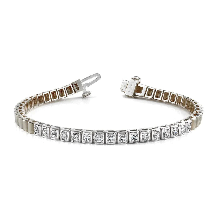 Bracelet Tennis En Diamant Véritable 1 Carat