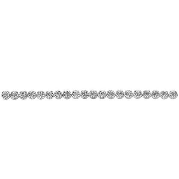 Bracelet Tennis En Or Blanc Pour Femme À 5 Ct De Véritable Diamants Ronds Étincelants