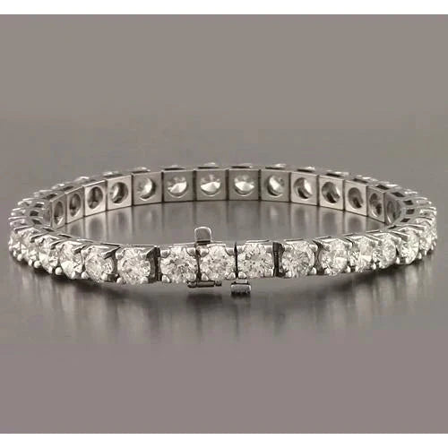 Bracelet Tennis Femme Réel Diamant Véritable 25 Carats