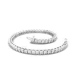 Bracelet Tennis Naturel Diamants Blancs