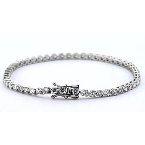 Bracelet Tennis Pour Femme à 4,40 Carats De Naturel Diamants 14K D'Or