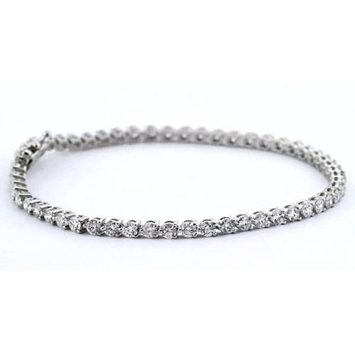 Bracelet Tennis Pour Femme à 4,40 Carats De Naturel Diamants 14K