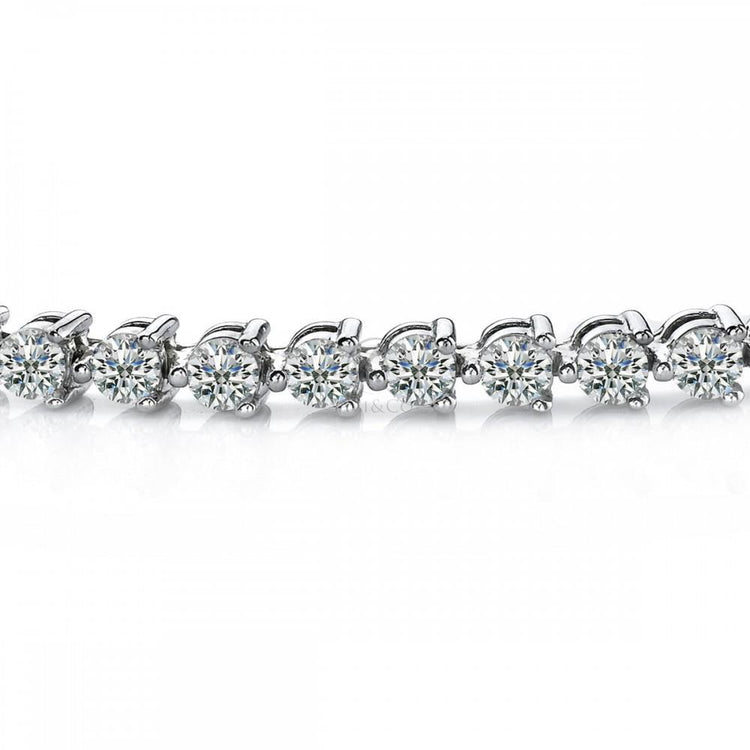 Bracelet Tennis Pour Femme à 6,75 Carats De Véritable Diamants Ronds