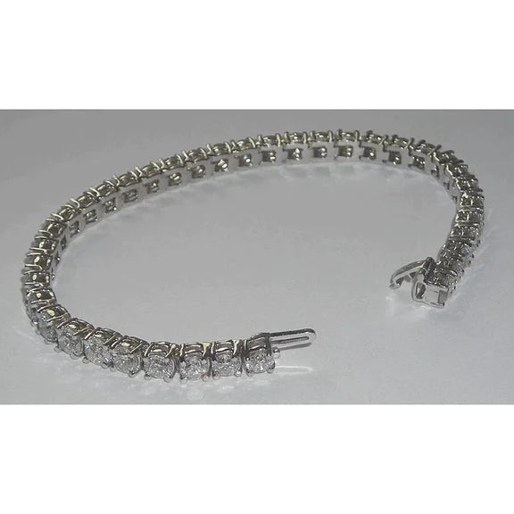 Bracelet Tennis Réel Diamant 11 Carats Femme