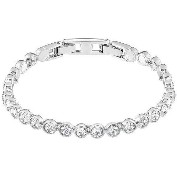 Bracelet Tennis à 5,60 Carats De Réel Diamants Ronds 14K D'Or Blanc En Biseau