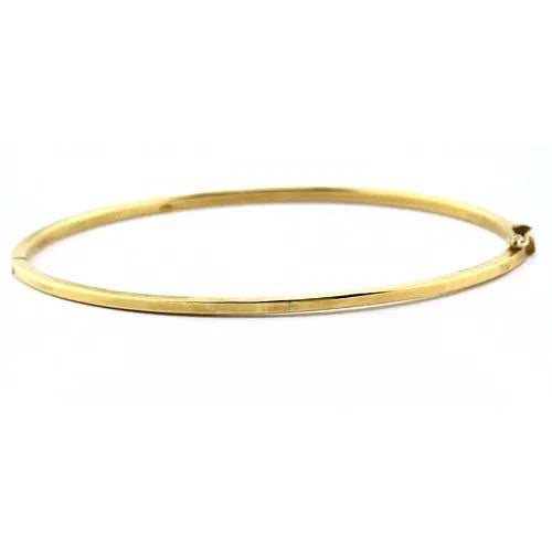 Bracelet en Or Jaune de 14K pour Femme avec Naturel Diamant de Bijoux