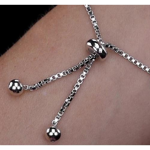 Bracelet en cœur à Naturel diamant 4 Carats Bijou femmes 14K