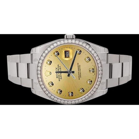 Rolex Datejust montre Homme acier inoxydable réglage rapide