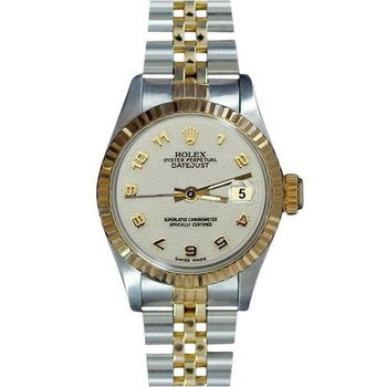 Cadran bâton blanc Datejust Rolex Regarder femme