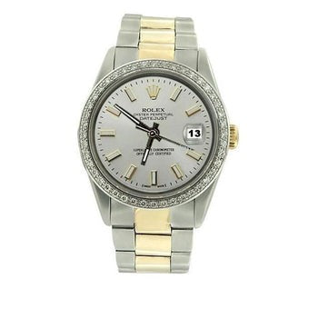 Cadran bâton blanc Rolex Datejust