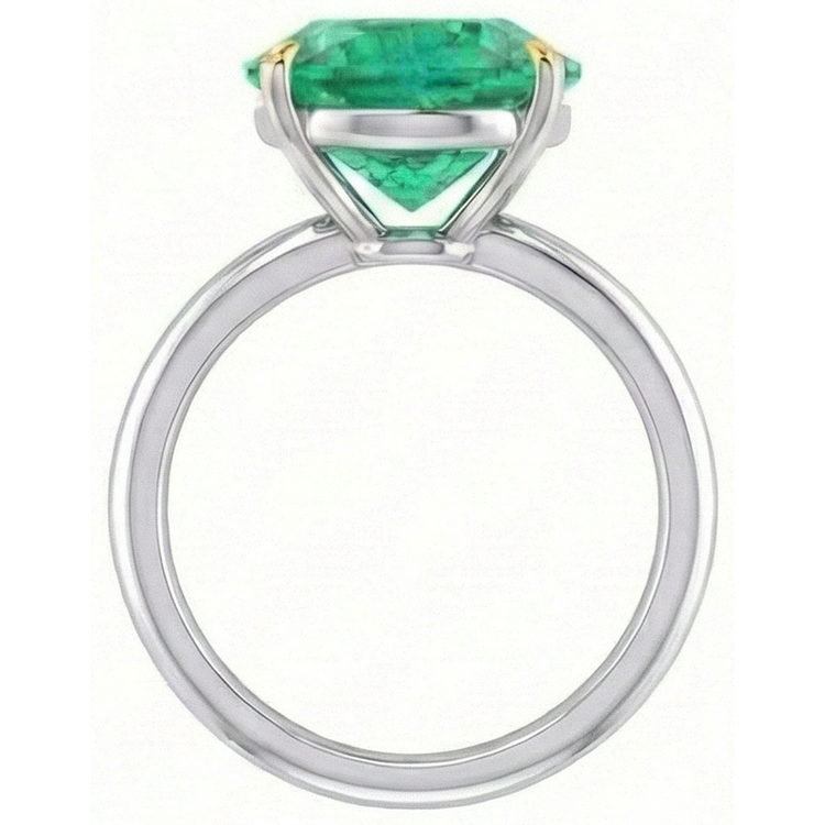Brillant Bague Pierre Précieuse 4 carats – vue de dessus